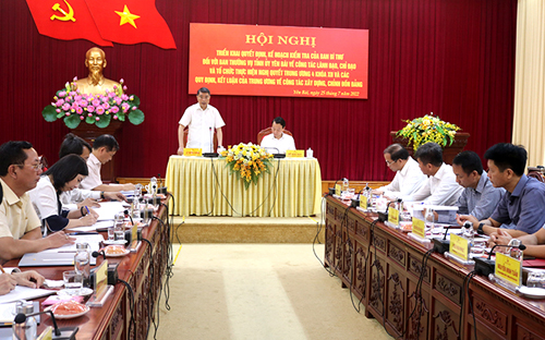 Công bố Quyết định của Ban Bí thư về thành lập Đoàn kiểm tra của Ban Bí thư năm 2022 tại tỉnh Yên Bái