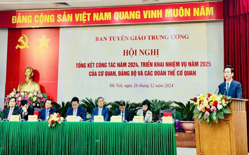 Ban Tuyên giáo Trung ương tổng kết công tác năm 2024, triển khai nhiệm vụ năm 2025